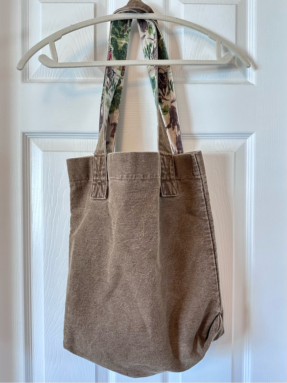Vintage 80’s ESPRIT Acid Wash South Western Cowboy Canvas Tote Bag RARE HTF - Picture 6 of 12